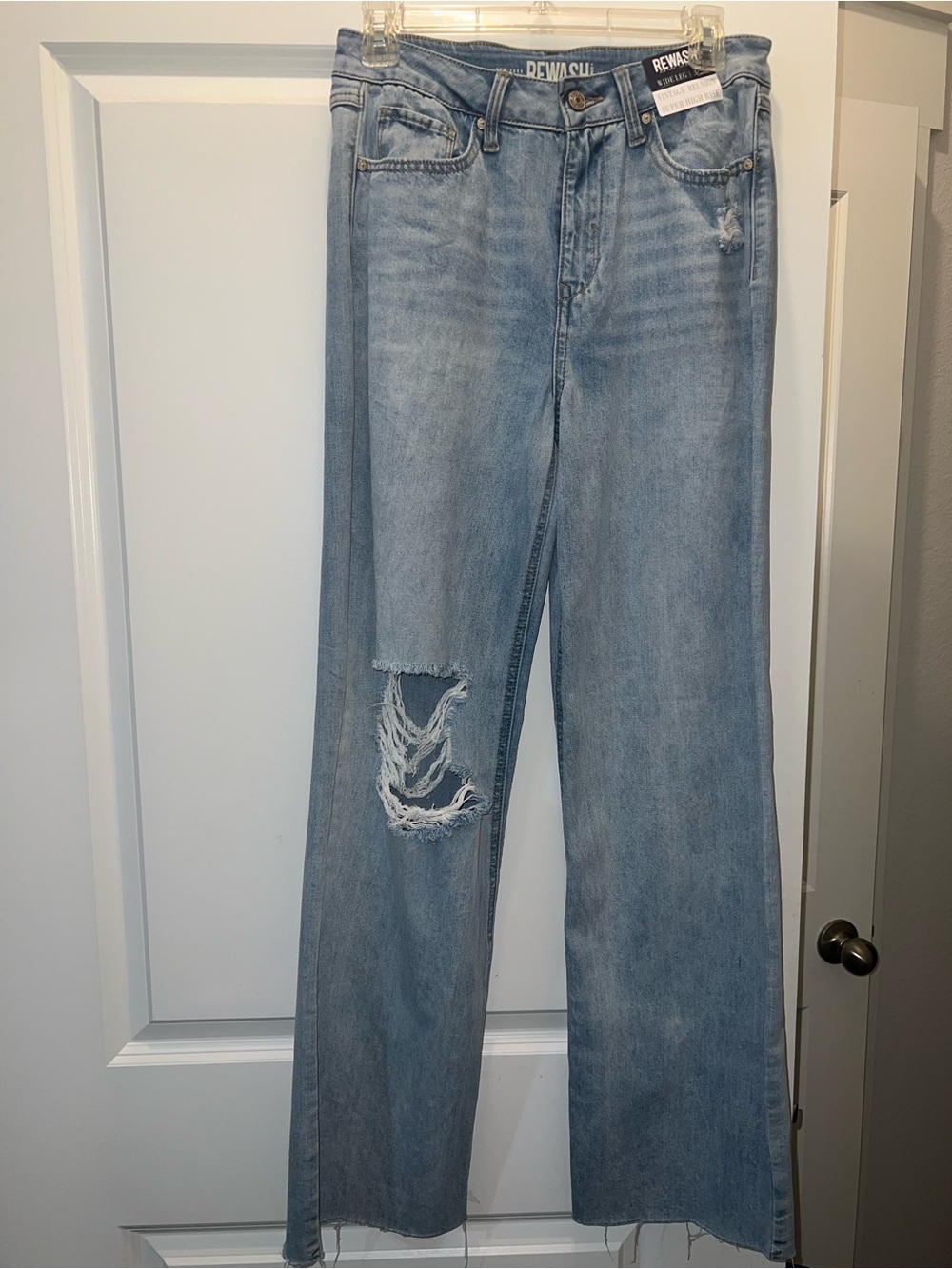 Light Wash Distressed Jeans